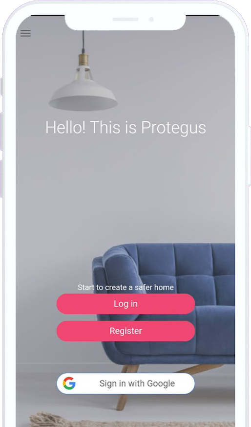 Protegus 2 alkalmazás belépési oldal